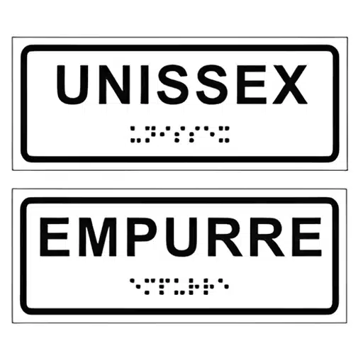 Placas em braile