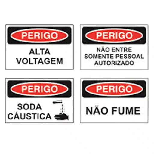 Placas de sinalização